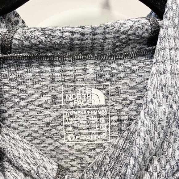 The North Face Hoodie Motivation Flashdry Pullover Sweatshirt Thumbhole in Gray - Picture 5 of 10